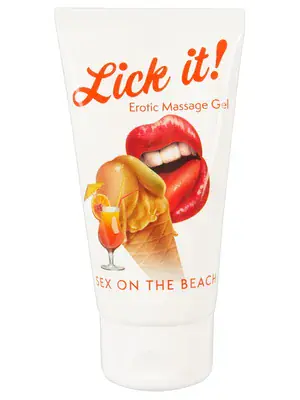 Lubrikační gely pro orální sex - Lickt it! Lubrikační a masážní gel Sex on the Beach 50 ml - 6295100000