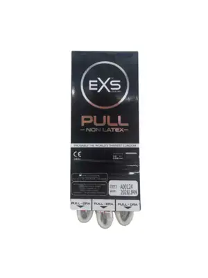 Kondomy bez latexu - EXS Pull Non-Latex kondomy 3 ks - shm3EXSPULL