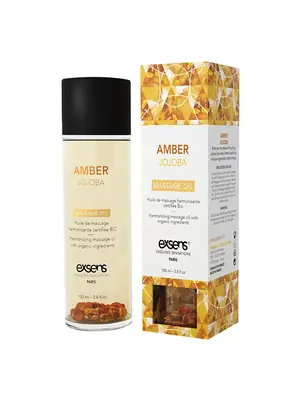 Masážní oleje - exsens Organic masážní olej - Amber jojoba 100 ml - v252345