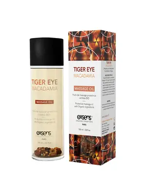 Masážní oleje - exsens Organic masážní olej - Tiger eye Macadamia 100 ml - v252350