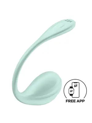Tipy na valentýnské dárky pro páry - Satisfyer Smooth Petal vibrační vajíčko - zelené - sat4002736