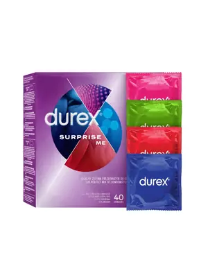 Akční a dárkové sady kondomů - Durex kondomy Surprise Me 40 ks - 3245345