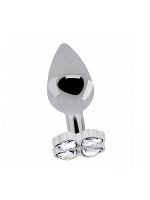 Anální šperky - Rich Kovový anální kolík se čtyřlístkem S - shmRIC012SIL