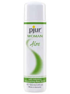Lubrikační gely na vodní bázi - Pjur Woman Aloe Lubrikační gel 100 ml - 6165590000