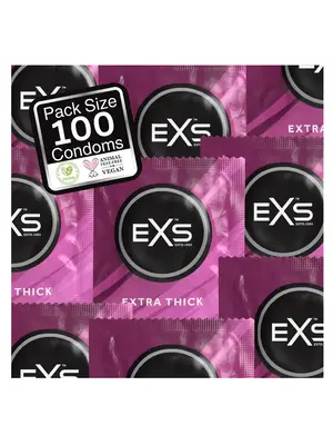 Extra bezpečné a zesílené kondomy - EXS Extra Thick kondomy 100 ks - shm100EXSEXTSA