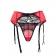 Erotické podvazky - Wanita Chantal podvazkový pás a tanga kalhotky červené - wanP5123-2P-3XL - 3XL