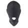 Masky, kukly a pásky přes oči - BASIC X maska na obličej s otvorem pro ústa černá - BSC00166