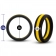 Erekční kroužky nevibrační - GoPro erekční kroužek žlutý 38mm - v331119
