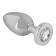 Nevibrační anální kolíky - Sextreme Ocelový anální kolík s kamínkem - 5230460000