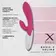 Rotační a rabbit vibrátory - BASIC X Selina Rabbit vibrátor růžový - BSC00034pnk