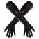 Latex a lack - LateX Latexové rukavice unisex - černé - 29001491051 - XL