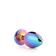 Anální šperky - Gleaming Love anální kolík Multicolor duhový kamínek M - dc21782