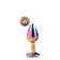 Anální šperky - Gleaming Love anální kolík Multicolor duhový kamínek M - dc21782