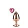 Tipy na valentýnské dárky pro ženy - Gleaming Love anální kolík rosegold růžové srdce M - dc21790