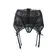 Erotické podvazky - Wanita Gloria podvazkový pás a tanga kalhotky černé - wanP5159P-XL - XL