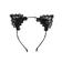 Masky, kukly a pásky přes oči - Wanita Cute Cat čelenka kočičí ouška černá - wanC80716-1
