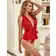 Erotické košilky - Wanita Astra body červené - wanR80948-2-S - S