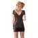 Erotické šaty - Cottelli Party Dress minišaty s krajkou černé - 27136401041 - L
