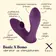 Vibrátory do kalhotek - BASIC X Bono vibrátor s tlakovým stimulátorem na klitoris fialový - BSC00259pur