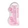 Dilda s přísavkou - Realrock gelové dildo s přísavkou 21,5 cm růžové - shmREA092PNK