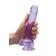 Dilda s přísavkou - Realrock gelové dildo s přísavkou 19 cm fialové - shmREA092PUR