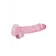 Dilda s přísavkou - Realrock gelové dildo s přísavkou 19 cm růžové - shmREA091PNK