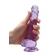 Dilda s přísavkou - Realrock gelové dildo s přísavkou 19 cm fialové - shmREA091PUR