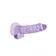 Dilda s přísavkou - Realrock gelové dildo s přísavkou 19 cm fialové - shmREA091PUR