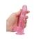 Dilda s přísavkou - Realrock gelové dildo s přísavkou 16 cm růžové - shmREA090PNK