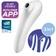 Tlakové stimulátory na klitoris - Satisfyer Dual Pleasure tlakový stimulátor a vibrátor 2 v 1 - bílý - sat4003092