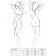 Erotické komplety - Erotic Line PAULINE Set - 5908305939122 - černá L/XL