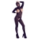 Bodystocking a catsuit - Mandy Mystery Catsuit s kuklou S - L - 25509381101