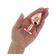Tipy na valentýnské dárky pro ženy - BASIC X Rosegold kovový anální kolík s kamínkem růžový vel. S - BSC00340