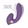 Tlakové stimulátory na klitoris - BASIC X Alyssa stimulátor klitorisu a vibrátor 2v1 fialový - BSC00349