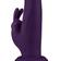 Rotační a rabbit vibrátory - FeelzToys Rotační rabbit vibrátor s přísavkou a ovladačem - fialový - E31513