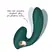 Tlakové stimulátory na klitoris - BASIC X Alyssa stimulátor klitorisu a vibrátor 2v1 zelený - BSC00349green
