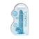 Dilda s přísavkou - Realrock gelové dildo s přísavkou 19 cm modrá - REA091BLU