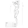 Bodystocking a catsuit - Passion body Laura - bílé - BS064white