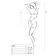 Bodystocking a catsuit - Passion body Laura - černé - BS064black