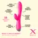 Klasické vibrátory - BASIC X Philip rabbit vibrátor růžový - BSC00206pnk-dark