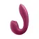 Tlakové stimulátory na klitoris - Satisfyer Sunray vibrátor a stimulátor klitorisu 2 v 1 - Berry - sat4009773