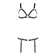 Erotické komplety - Bad Kitty Harness  podprsenka a podvazky - 24922101101