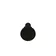 Nevibrační anální kolíky - BASIC X Nino anální kolík černý - BSC00388