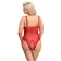 Erotické body a korzety - Cottelli Curves Body - červené - 26431203071 - 3XL
