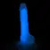 Dilda s přísavkou - BOOM silikonové dildo svítící ve tmě fialové - BOM00145