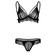 Erotické komplety - Daring Intimates Bra and Crotchless panty set - s75108LXL - L/XL