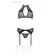 Erotické komplety - Passion Satara set - černý - 5908305963806 - L/XL