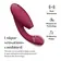 Multifunkční vibrátory - Womanizer Duo 2 Stimulátor klitorisu a vibrátor 2 v 1 Bordeaux - ct093567