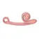 Rotační a rabbit vibrátory - Snail Vibe Curve vibrátor - růžový - E34672