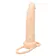 Připínací penis - Dual Anální vibrátor pro vaginální i anální stimulaci - Light Skin - s14894